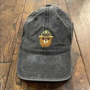 Smokey Bear Embroidered Gray Dad Hat Baseball Cap